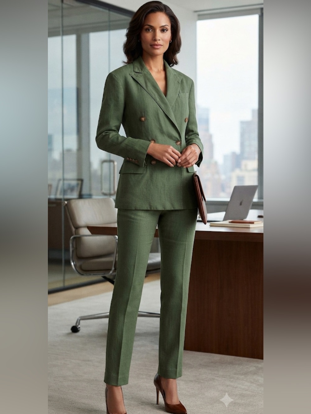 New Polo by Ralph Lauren Dark Green Women's Blazer size 2 - Picture 2 of 16